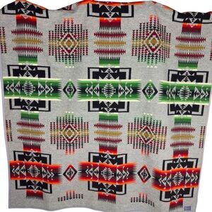 Pendleton Rare Vintage 100% Wool Aztec Blanket - Full/Queen